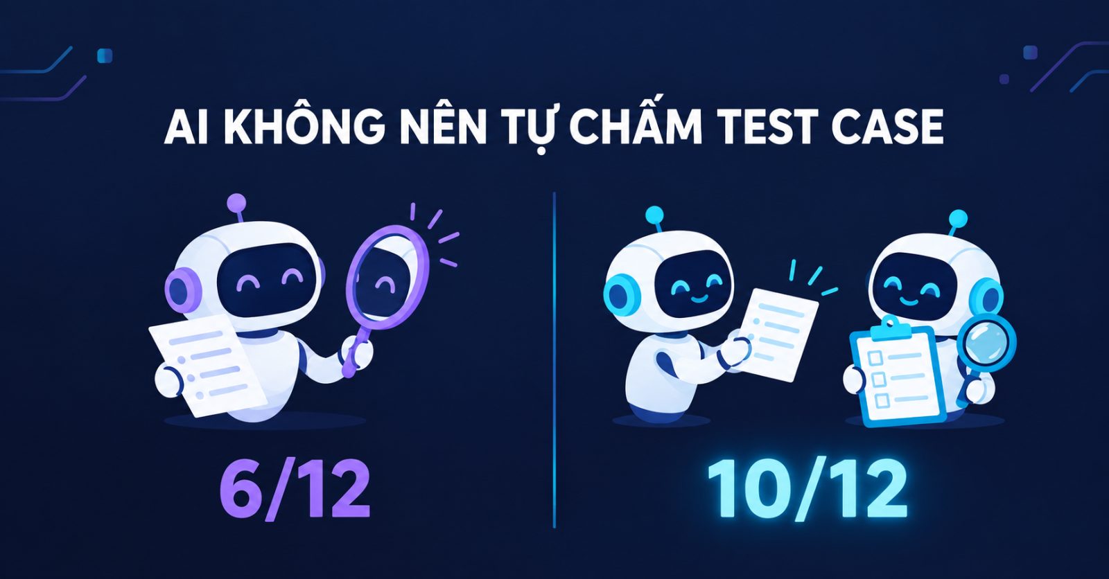Vì Sao AI Không Nên Tự Chấm Test Case Của Chính Nó